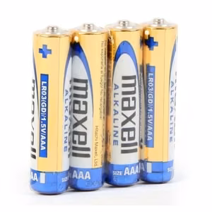 Maxell šarminės baterijos ALKALINE LR03, LR3, AAA, 4 vnt., 1,5 V, plėvelėje