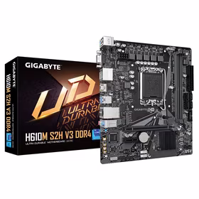 Gigabyte H610M S2H V3 DDR4 pagrindinė plokštė Intel H610 Express LGA 1700 „micro ATX“