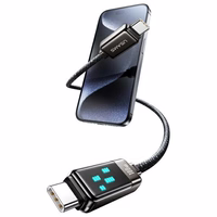 USAMS Laidas USB-C į USB-C 100W 1.2m Zinc Alloy Fast Charging Data Cable Meteor Series SJ744USB02 (US-SJ744)