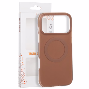 Tecto Shield Mistiq Mag dėklas, skirtas iPhone 17 Pro Max 6,9" / 18 Pro Max 6,9", rudas