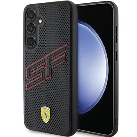 Ferrari Big SF Perforated dėklas telefonui Samsung Galaxy S24+ - juodas