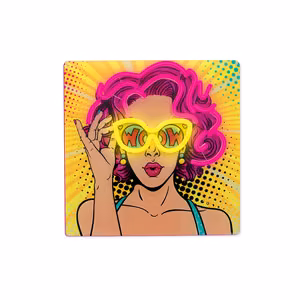 Neon ART LED POWER WOMAN geltonas-violetinis FLA02 Forever Light
