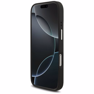 Guess Grained Big 4G Classic Logo dėklas telefonui iPhone 17 Pro - juodas