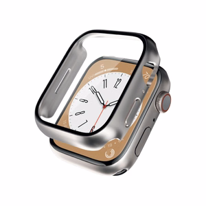 Crong Hybrid Watch Case apsauginis dėklas su integruotu stiklu, skirtas Apple Watch 40 mm, „Starlight“ spalvos