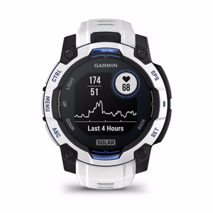 Garmin Instinct 3 Solar laikrodis, 45 mm, baltas