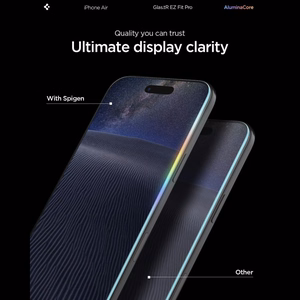 Spigen Glas.TR EZ Fit Pro grūdintas stiklas iPhone 17 Air - skaidrus