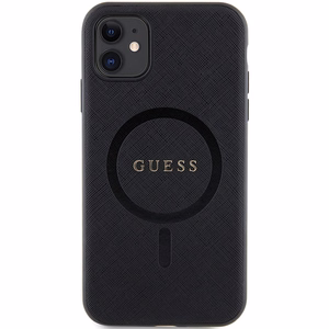 Guess GUHMN61PSAHMCK чехол для iPhone 11 / Xr - чёрный Saffiano MagSafe
