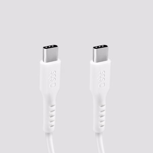 SBS TECABLETCC10W USB-C kabelis - USB-C Power Delivery 25W 1 m - baltas