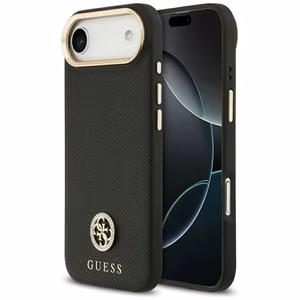Guess Grained Strass Logo MagSafe чехол для iPhone Air - чёрный