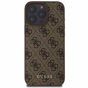 Guess 4G Klasikinis Dėklas telefonui iPhone 16 Pro Max - rudas