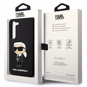 Karl Lagerfeld KLHCS23SSNIKBCK S23 S911 silikoninis dėklas juodas Ikonik