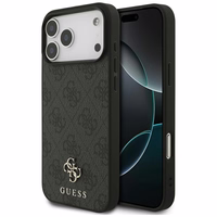 Guess 4G Small Classic Logo MagSafe dėklas iPhone 17 Pro Max - juodas