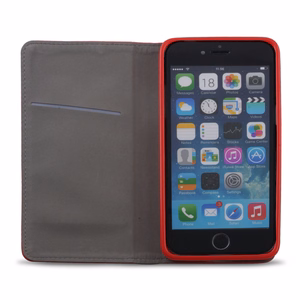 Išmanusis Magnet dėklas for Motorola Edge 70 raudonas