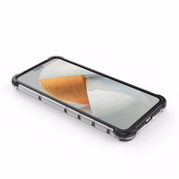 Korėtas dėklas šarvuotas dangtelis su geliniu rėmeliu Vivo V23 5G Juodas