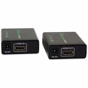 Techly IDATA EXT-E70 vaizdo ir garso signalų ilgintuvas AV siųstuvas ir imtuvas Juoda
