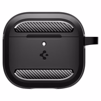Spigen Rugged Armor dėklas AirPods 4 - juoda