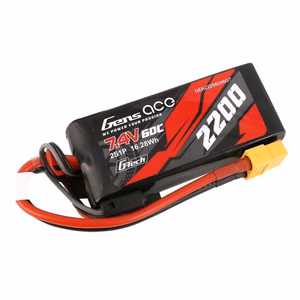 „GensAce G-Tech“ LiPo 2200 mAh, 7,4 V, 60C, 2S1P, XT60 akumuliatorius