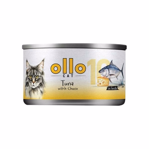 Ollo Cat No. 10 – šlapiasis kačių pašaras su tunu ir sūriu sultinyje, 70 g