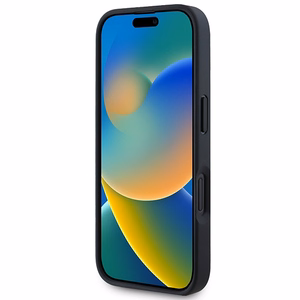 BMW M Perforuotas ir Siūlėtas Linija Magnetinis dėklas telefonui iPhone 16 - juodas