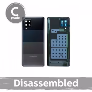 Back Cover Compatible With Samsung A426 A42 5G with camera lens / Prism Dot Black / 100% original (8/10 disassembled)