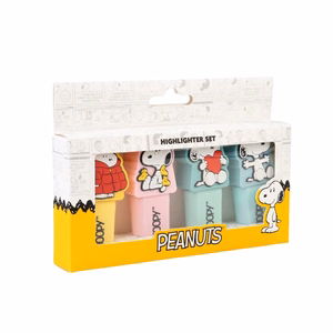 Snoopy – 4 spalvų žymeklių rinkinys su 3D dekoracija