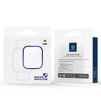 DUX DUCIS grūdintas stiklas FLAS su rėmeliu Apple Watch Ultra / Ultra 2 49 mm sidabrinis