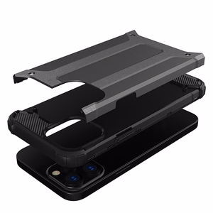 Hibridinis šarvų dėklas tvirtas apsauginis dangtelis iPhone 13 Pro auksinis