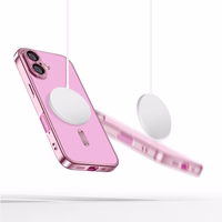Tech-Protect MagFlex Magnetinis dėklas telefonui iPhone 16 - Skaidrus / Rožinis