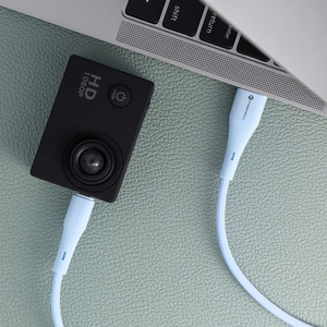 Kabelis FORCELL F-ENERGY C341 USB A į Micro USB QC3.0 2,4A 18W Silikoninis 1 m mėlynas (m)