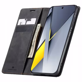 Spacecase Dėklas Wallet Poco F8 Pro juodas