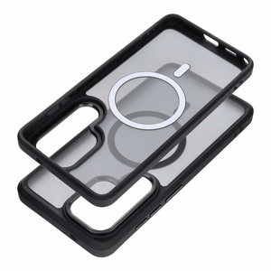 Case for Samsung S26 Forcell F-Protect Smoke Hybrid Premium compatible with MagSafe black