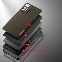 Dux Ducis Fino dėklas telefonui dengtas nailono medžiaga Poco M4 Pro 5G žalia