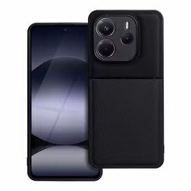 NOBLE dėklas telefonui XIAOMI Redmi Note 14 4G (GLOBAL - 163,25mm x 76,55mm x 8,16mm) juodas