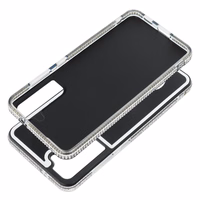 TEDDY BEAR dėklas telefonui SAMSUNG S24 sidabrinis