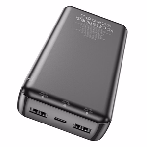 Išorinė baterija Hoco 20000 mAh 2,1A J100A juoda
