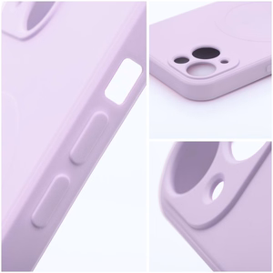 SILICONE MAG COVER dėklas telefonui, suderinamas su MagSafe, IPHONE 13 rožinis