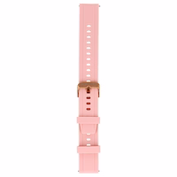 Blavec universali laikrodžio juosta W-17 Amber 18mm silikoninė rožinė