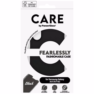 CARE by PanzerGlass Fearlessly Fashionable Dėklas for Samsung Galaxy M17 5G / A17 / A17 5G - juodas