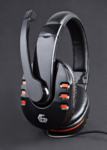 Gembird GHS-402 проводные игровые наушники чёрный