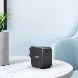 "Choetech GaN" C tipo USB sieninis įkroviklis 61W Power Delivery juodas (Q6006)