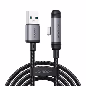 Joyroom S-A56 EnjoyX Series 90° Кабель USB-A - USB-C 3A 1.2м - чёрный
