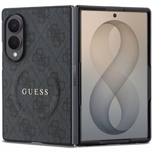 Juodas „Guess 4G Classic MagSafe“ dėklas, skirtas „Samsung Galaxy Z Fold8“