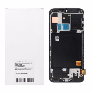 AMOLED LCD-дисплей FIXCELL с рамкой для SAMSUNG A40, черный (замененное стекло)