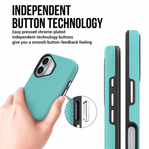 Dėklas Perfectionists Triangle Mag Case Apple iPhone 16 Plus žalias