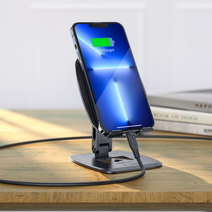 Acefast sulankstomas stovas / telefono laikiklis pilkas (E13)