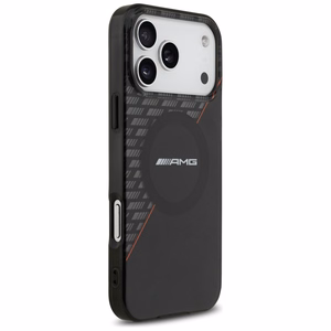 Mercedes AMG IML Double Layer Rhombs dėklas, skirtas iPhone 18 Pro Max / 17 Pro Max, suderinamas su MagSafe – juodas ir raudonas