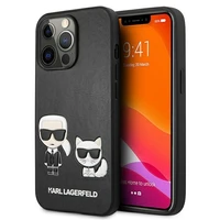 KARL LAGERFELD KLHCP13LPCUSKCBK IPHONE 13 PRO / 13 6.1 "JUODAS / JUODAS DĖKLAS IKONIK KARL & CHUPETTE