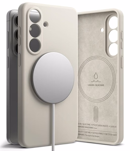 Ringke Silikoninis MagSafe Dėklas for Samsung Galaxy S26 - smėlinis