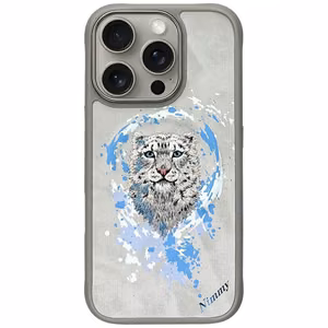 Nimmy Pantera magnetinis dėklas telefonui iPhone 16 Pro - pilkas