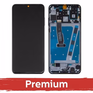 LCD ekranas suderinamas su Huawei P30 Lite su rėmeliu / Peacock Blue / OEM